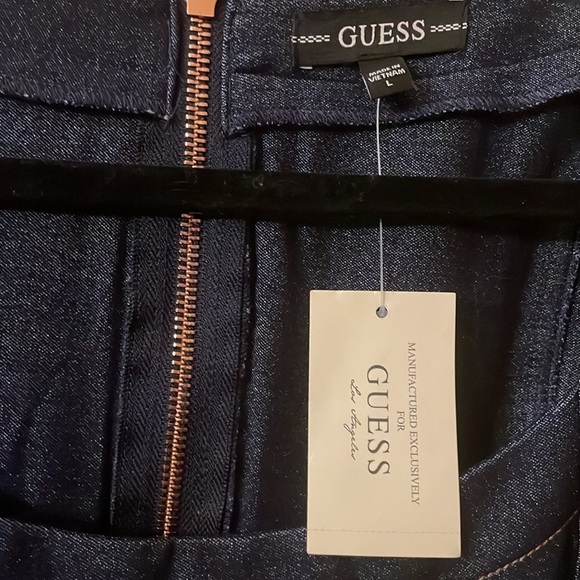 Guess Day Dress Dark Blue Bodycon #6927 - Picture 7 of 7